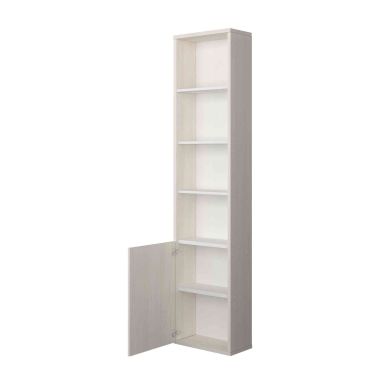 Bibliothèque enfant haute verticale 6 cases en bois naturel - BI9027 fond blanc