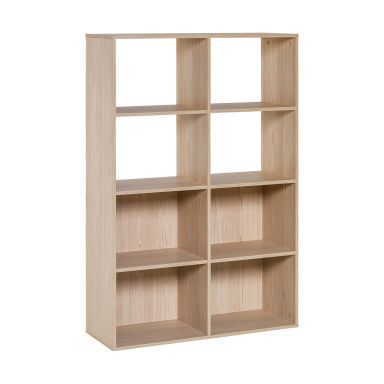 Bibliothèque 8 cases de rangement en bois - BI17036