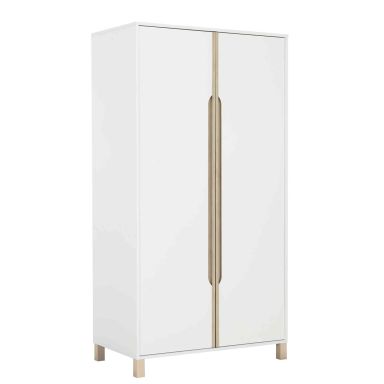 Armoire bébé 2 portes en bois blanc - AR5048