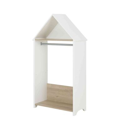 Dressing cabane bébé 3 en 1 en bois blanc - DR5048