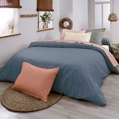 Housse de couette 100% coton biologique indigo - Tradilinge