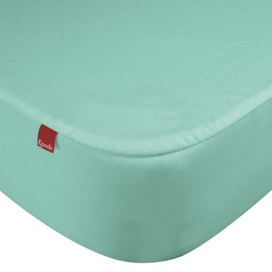 Drap housse protège matelas imperméable 2 en 1 Epeda émeraude 80x190/200