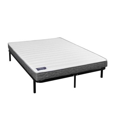 Ensemble matelas latex Abondance + Sommier cadre à lattes - Terre de Nuit