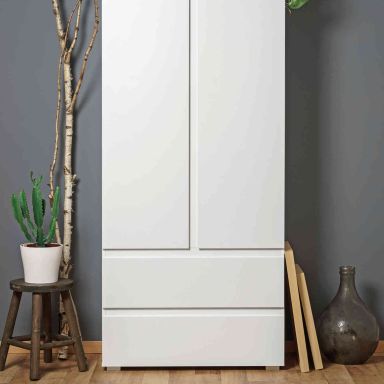 Armoire en bois blanc - AR7057