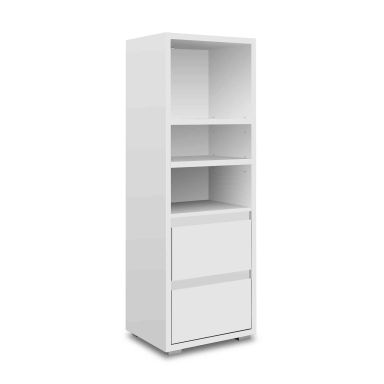 Bibliothèque en bois blanc - BI7058