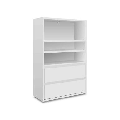 Bibliothèque en bois blanc - BI7059