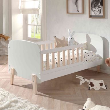 Lit enfant en bois blanc 70x140 cm - LT2034-1