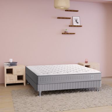 Matelas Simmons 504 ressorts ensachés SW1 (fond blanc)