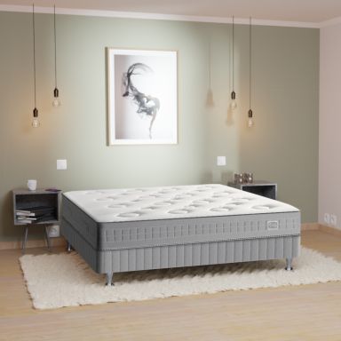 Matelas Simmons 600 ressorts ensachés SW4 (fond blanc)