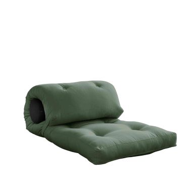 Matelas futon canapé 2 en 1 WRAP 70x200 kaki