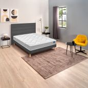 Ensemble matelas Bultex primo, sommier Vigoroso et pieds Back To Basics