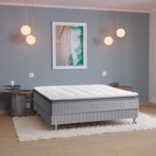 Matelas Simmons 651 ressorts ensachés + surmatelas intégré SW5