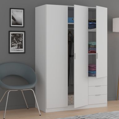 Armoire 3 portes et 3 tiroirs 