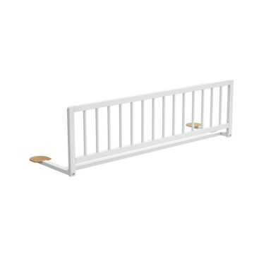 Barrière de lit bébé universelle en bois blanc