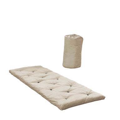 Matelas futon de voyage 1 pers. 70x190 cm beige