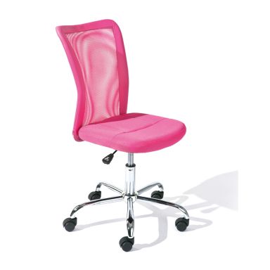 Chaise de bureau enfant réglable rose - FT12067