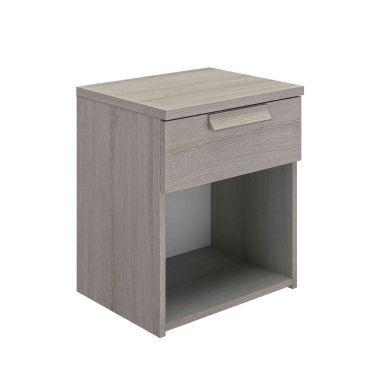 Chevet 1 tiroir en imitation gris clair - CH5028