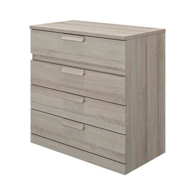 Commode 4 tiroirs en bois gris clair - CO5030