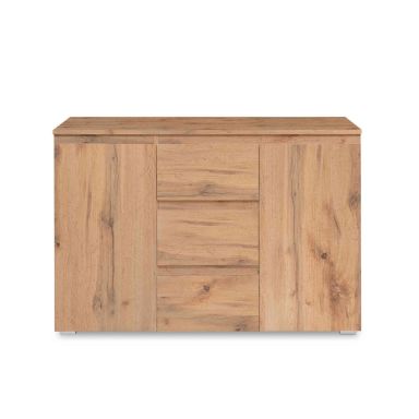 Commode en bois imitation chêne naturel - CO7055