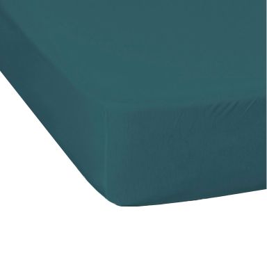 Drap housse jersey bleu canard bonnet 30 cm 70/80x190/200