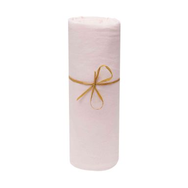 Drap housse bébé jersey bio spécial Cododo 50x80 rose poudré