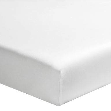 Drap housse bébé cododo percale blanc bonnet 10 cm 50x85