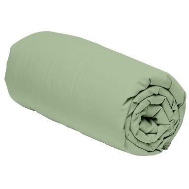 Drap housse percale sauge bonnet 30 cm