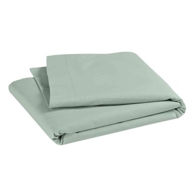 Drap plat bébé coton bio 118x180 céladon