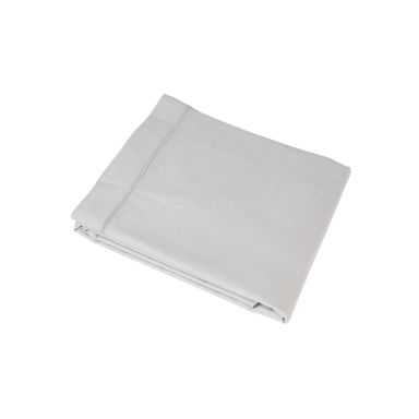 Drap plat gris souris 100% coton 180x290