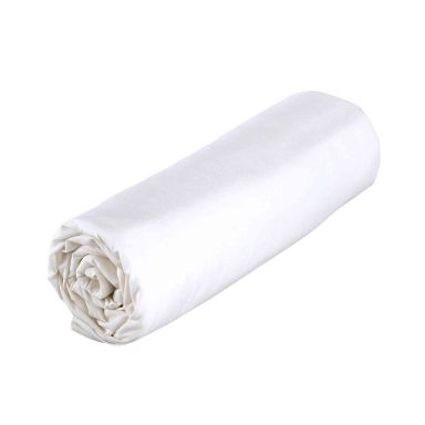 Drap housse bébé 100% coton bio 60x120 blanc