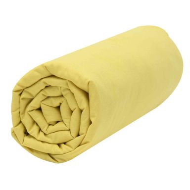 Drap housse bébé 100% coton bio 60x120 jaune or