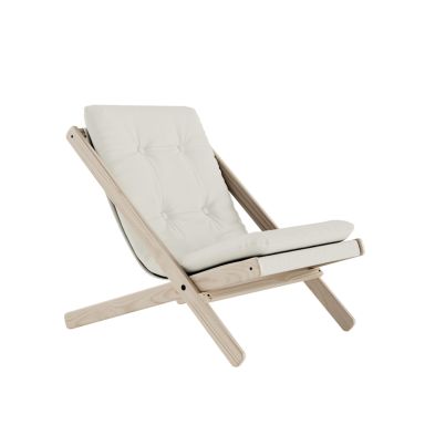 Fauteuil BOOGIE en tissu naturel