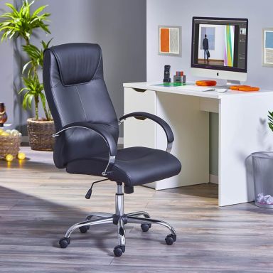 Fauteuil de bureau réglable noir - FT12069