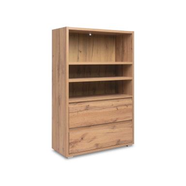 Bibliothèque en bois imitation chêne - BI7059