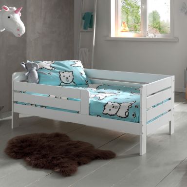 Lit enfant en bois blanc 70x140 - LT2064-1