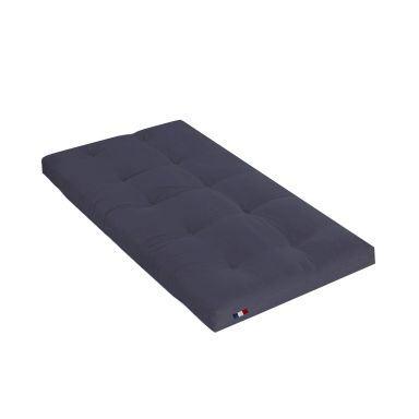 Matelas futon anthracite coeur en latex 90x190