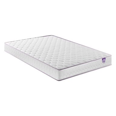 Ensemble Merinos matelas ressorts ensachés Natty, sommier Twist et pieds