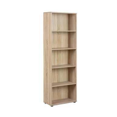 Bibliothèque 5 cases en bois imitation chêne sonoma - BI12056-4