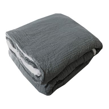 Plaid double gaze sherpa anthracite 130x180 cm