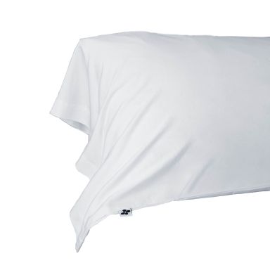 Taie de traversin en bambou 85x185 cm blanc