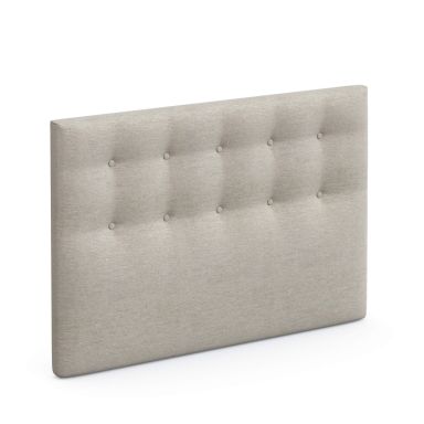 Tête de lit déco capitonnée beige lin - SOMEO 140