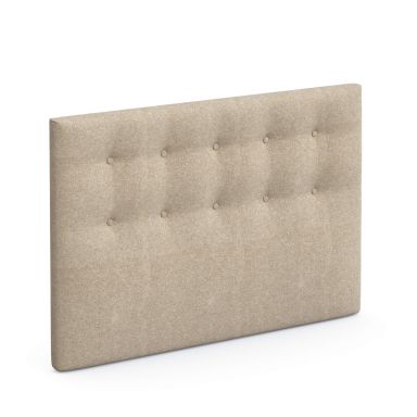 Tête de lit déco capitonnée beige sable - SOMEO 140