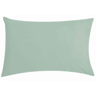 Taie d'oreiller bébé coton bio vert d'eau 40x60