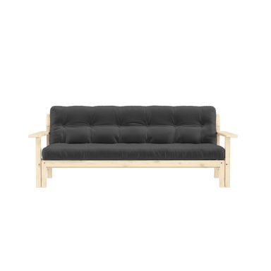 Banquette UNWIND en pin massif naturel anthracite