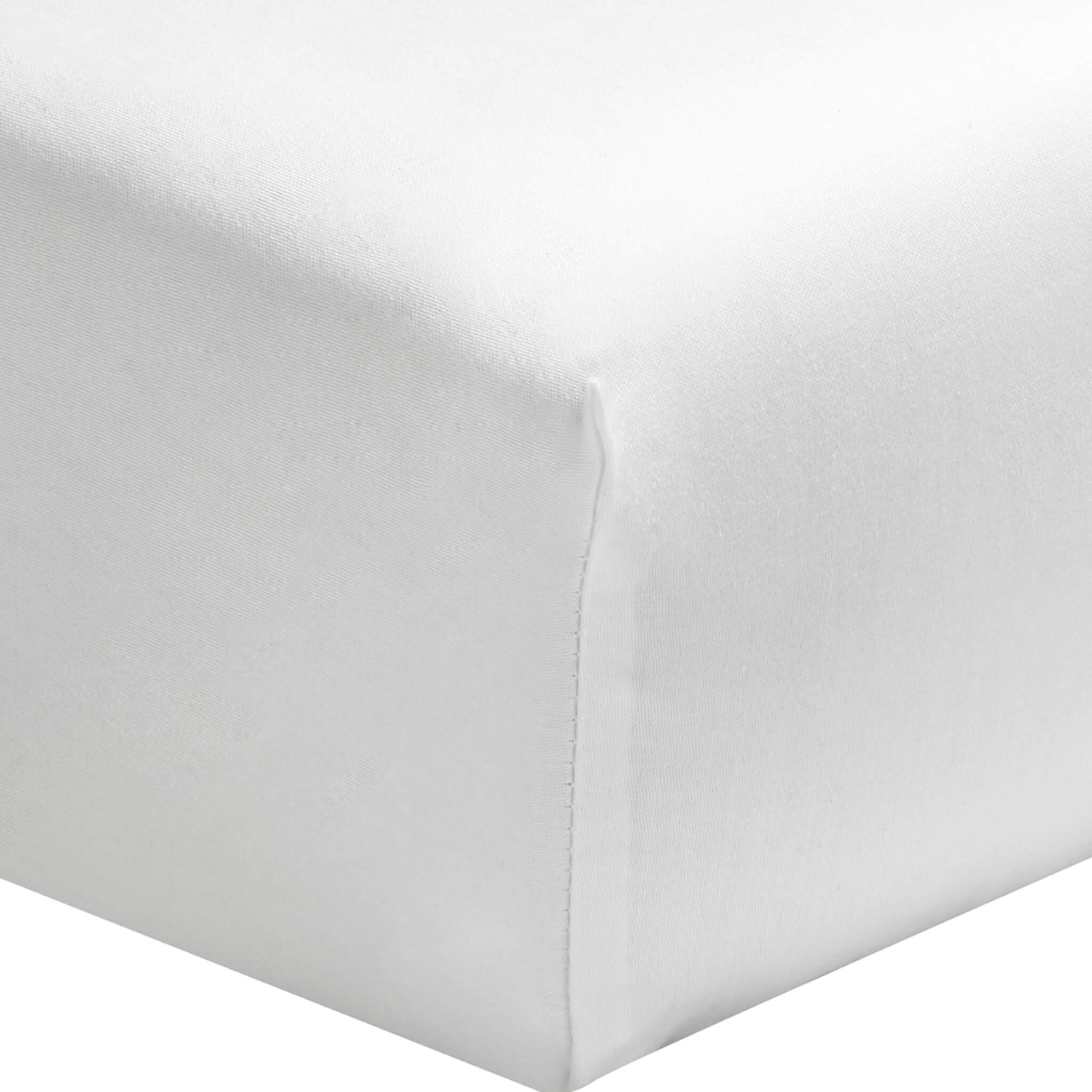 Protège-matelas en forme de drap housse coton blanc 180x200 cm SONGE